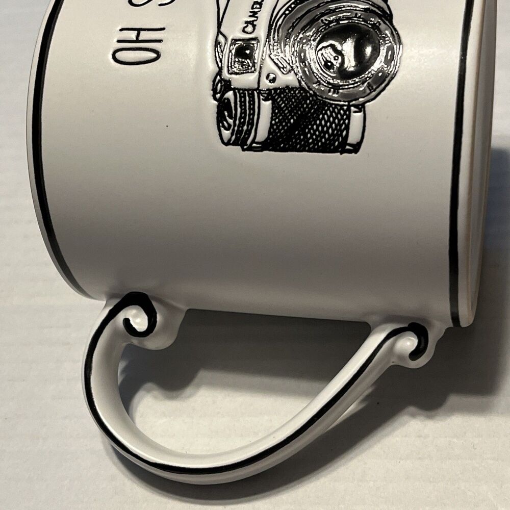 Oh Snap Camera Ceramic Stoneware Mug Cup Spectrum Designz Blue Sky 20 Oz Coffee - Picture 5 of 8
